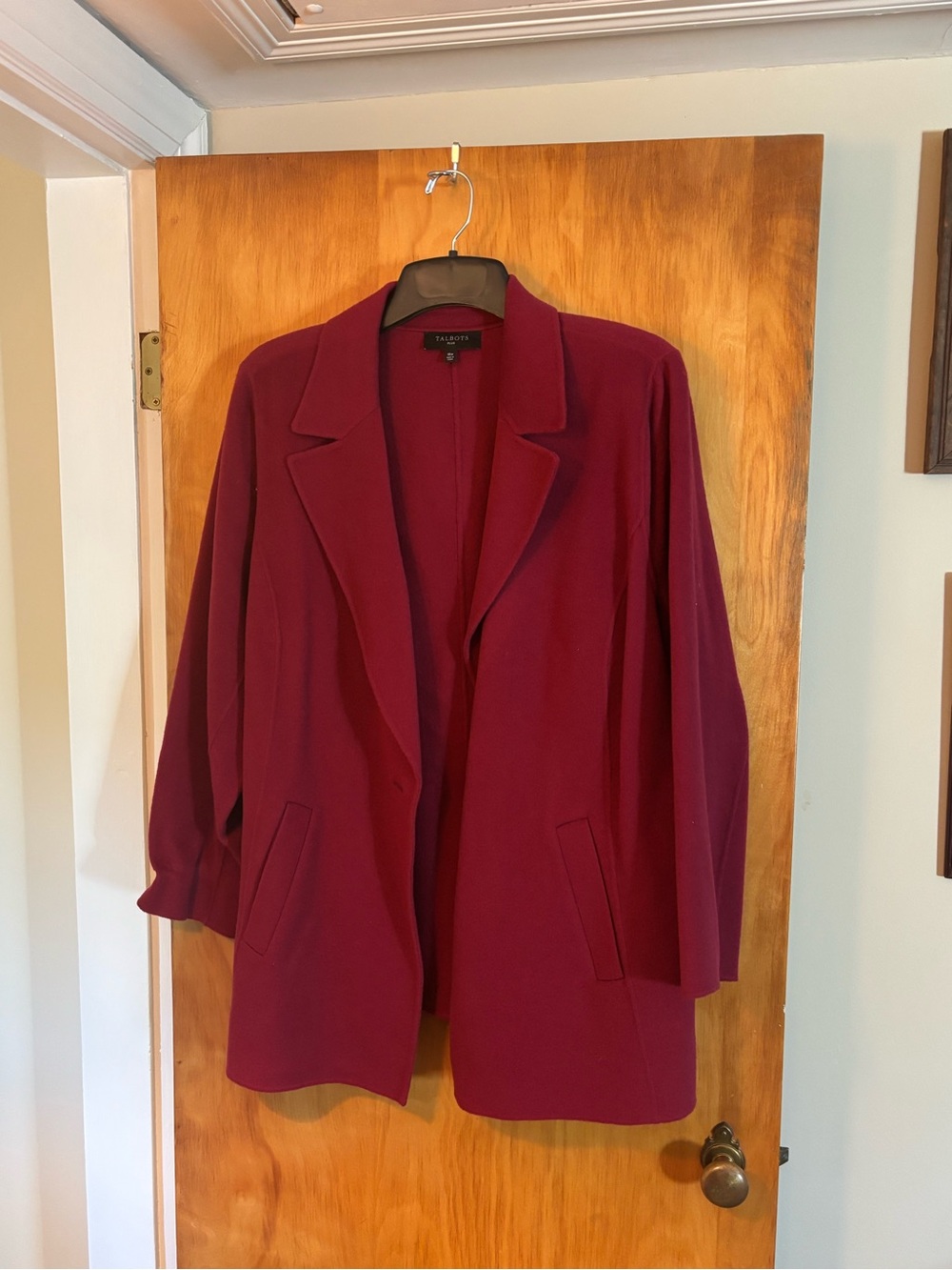 Talbots Women's Red Wool Jacket Size 18W
